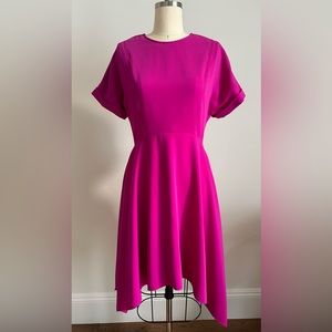 KENZO Paris fuchsia asymmetrical dress Size 38